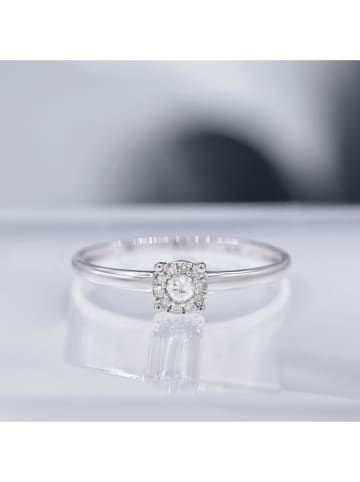 DIAMOND & CO Weißgold-Ring "Akna" mit Diamant