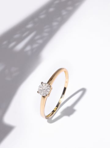 DIAMOND & CO Złoty pierścionek "Akna" z diamentem