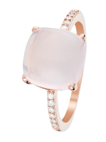 DIAMOND & CO Złoty pierścionek "Rose Dragée" z diamentami