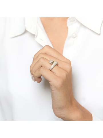 CARATELLI Gouden ring "Duo de panthères" met diamanten