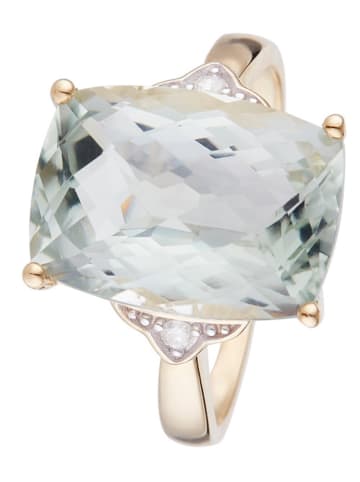DIAMOND & CO Gold-Ring "Green Hill" mit Diamanten