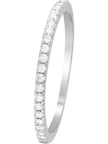DIAMOND & CO Witgouden ring "Alliance délice" met diamanten