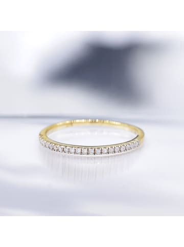 CARATELLI Złoty pierścionek "Alliance Délice" z diamentami