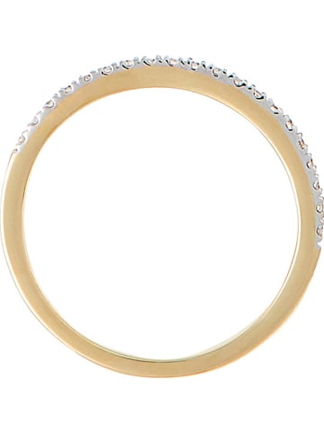 DIAMOND & CO Gouden ring "Alliance délice" met diamanten