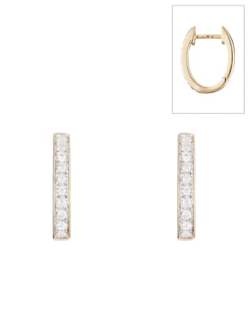 DIAMOND & CO Złote kolczyki-wkrętki "Pure Seduction" z diamentami