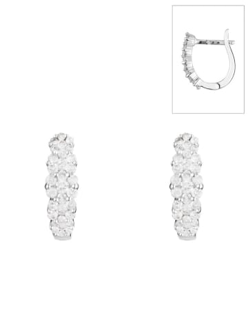 DIAMOND & CO Witgouden oorstekers "Merveilles de lumières" met diamanten