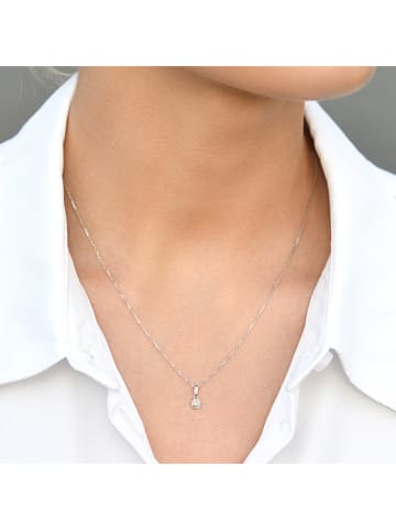 CARATELLI Weißgold-Anhänger "Idylle" mit Diamanten