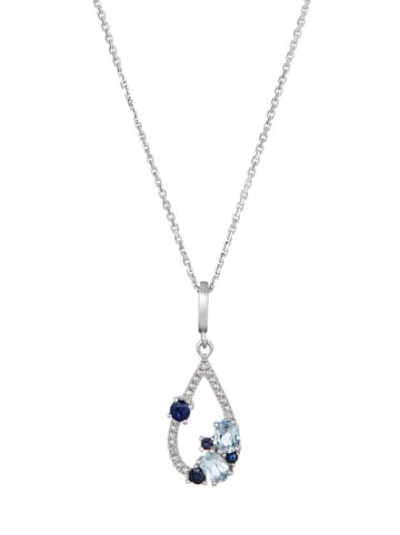DIAMOND & CO Weißgold-Anhänger "Saphir Elixir" mit Diamanten