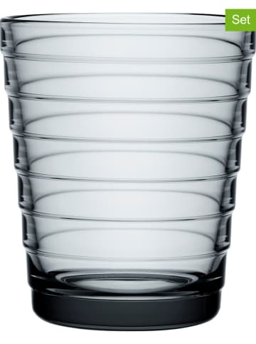 iittala 2er-Set: Gläser "Aino Aalto" in Grau - 220 ml