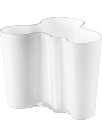 iittala Wazon "Aalto" w kolorze białym - wys. 12 cm
