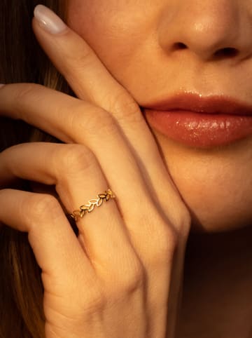 L instant d Or Gold-Ring "Feuille détachée"