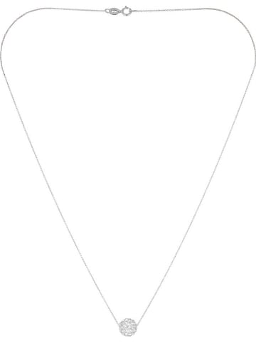 OR ÉCLAT Witgouden ketting "Bulle de crystal" met hanger - (L) 45cm