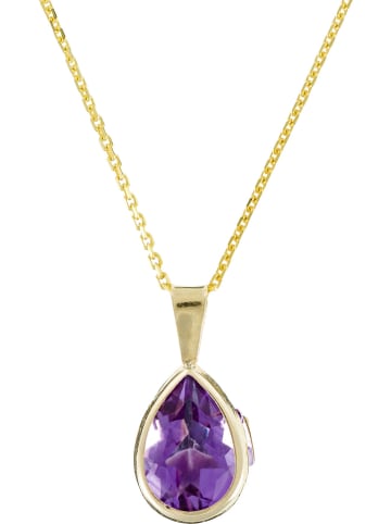 DIAMOND & CO Gold-Anhänger mit Edelstein