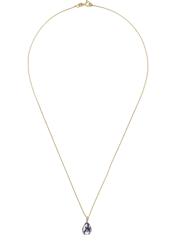 DIAMOND & CO Gold-Anhänger mit Edelstein