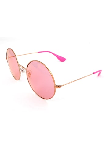 Ray Ban Damskie okulary przeciwsłoneczne w kolorze złoto-jasnoróżowym