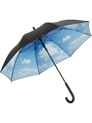 Le Monde du Parapluie Stockschirm in Schwarz/ Blau - Ø 105 cm