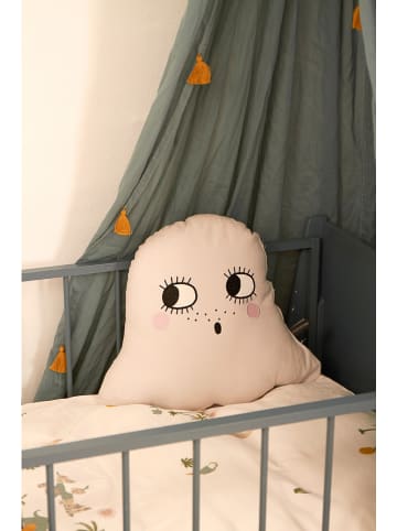 roommate Kissen "Ghost" in Creme - (B)42 x (H)42 cm