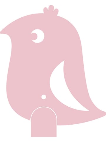 roommate Wandhaken "Bird" in Rosé - (H)15 cm