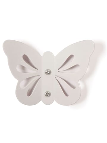 Roommate Wandhaak "Butterfly" wit - (B)13,5 x (H)9 cm