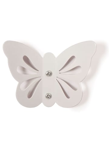roommate Wandhaken "Butterfly" in Weiß - (B)13,5 x (H)9 cm