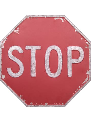 Anticline Decoratief bord "Stop rood/wit - Ø 30,5 cm