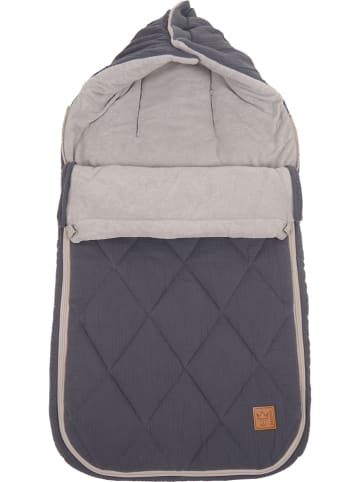 Kaiser Naturfellprodukte Sommer-Fußsack "Belanna" in Anthrazit - (L)90 x (B)42 cm