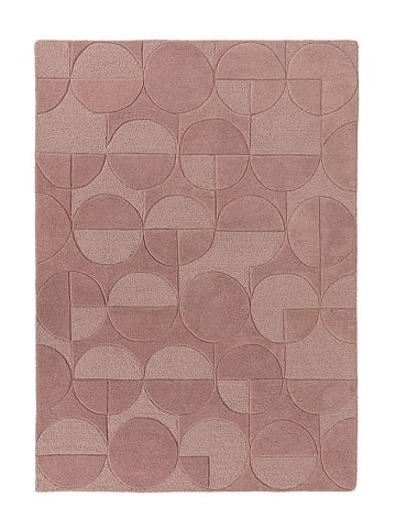 Flair Rugs Wełniany dywan w kolorze różowym ze wzorem