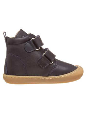 kmins Leder-Sneakers in Dunkelblau