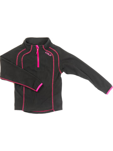HULABALU Fleece trui "Moritz" zwart/roze