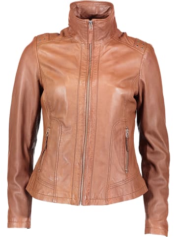 7eleven Lederjacke "Evi" in Hellbraun
