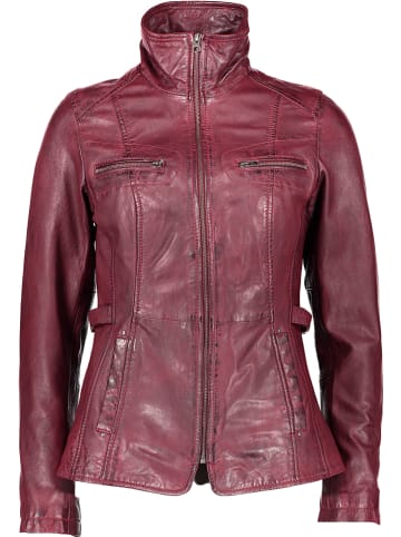 7eleven Leren jas "Kamina" donkerrood