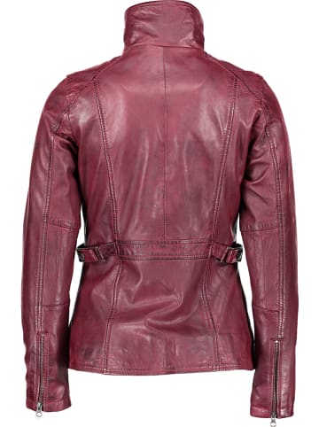 7eleven Leren jas "Kamina" donkerrood