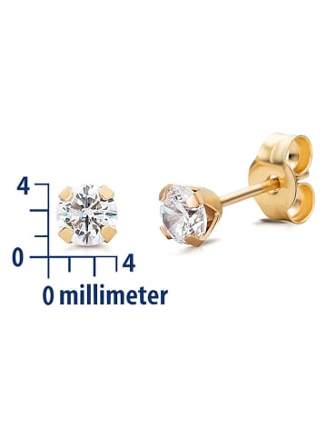Revoni Gold-Ohrstecker mit Edelsteinen