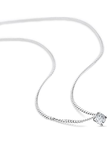 Revoni Witgouden ketting met diamanten hanger - (L)47 cm