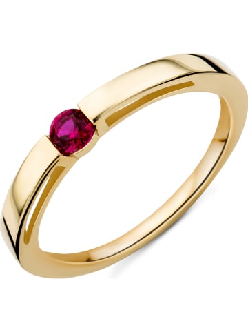 Diamant Exquis Złoty pierścionek z rubinem