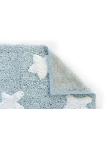 Tanuki Kurzflor-Teppich "Stars" in Hellblau - (L)150 x (B)100 cm