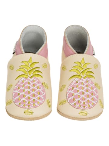Lait et Miel Leren kruipschoenen "Ananas" lichtroze