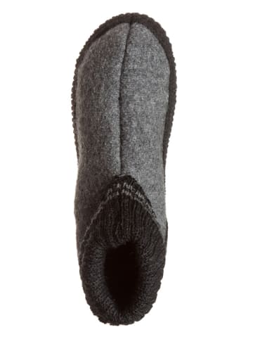 kitz-pichler Vilten pantoffels "Kauns" grijs/zwart