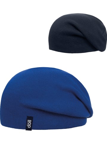 Döll Beanie in Dunkelblau/ Blau