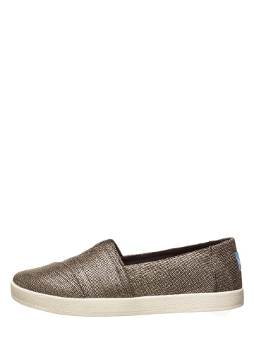 TOMS Slippersy w kolorze czarno-srebrnym