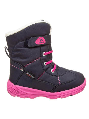 Kamik Winterboots "Snowman" donkerblauw/fuchsia