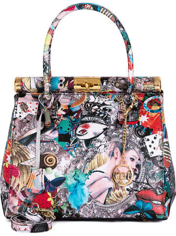 Mia Tomazzi Leren handtas "Arcisate" meerkleurig - (B)29 x (H)24 x (D)15 cm
