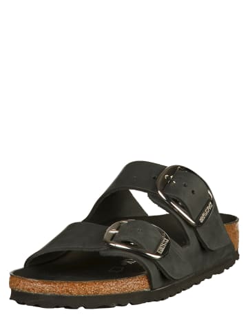 Birkenstock Skórzane klapki "Arizona" w kolorze czarnym