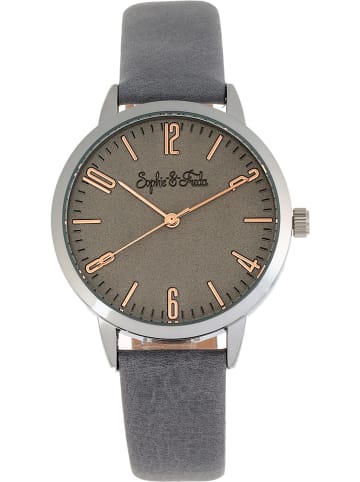 Sophie & Freda Quarzuhr "Vancouver" in Grau/ Silber