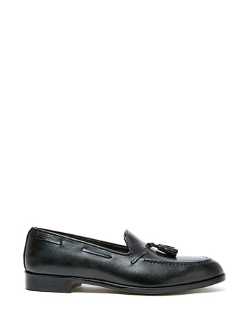 British Passport Leren mocassins zwart