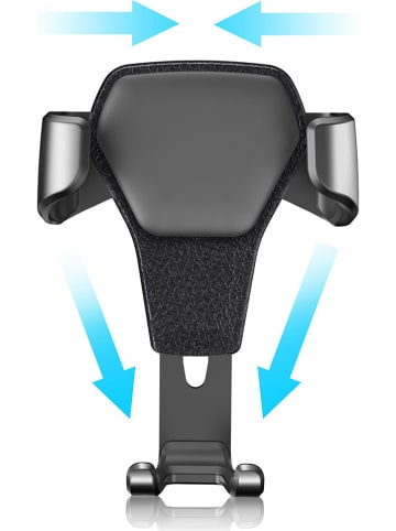 SmartCase Autoventilatierooster-smartphonehouder zwart