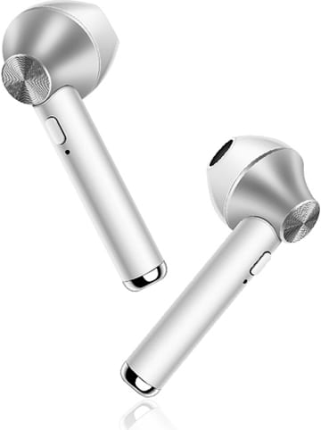 SmartCase Bluetooth-In-Ear-Kopfhörer in Silber