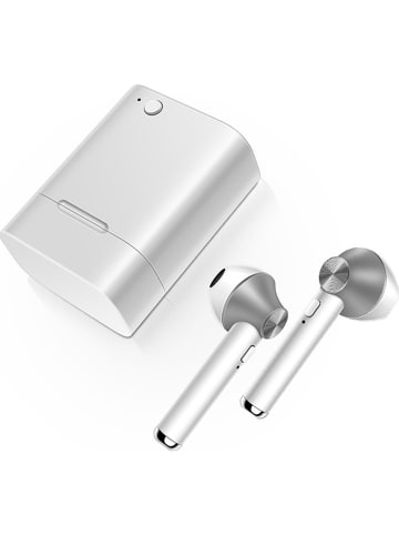 SmartCase Słuchawki bezprzewodowe Bluetooth in-Ear w kolorze srebrnym