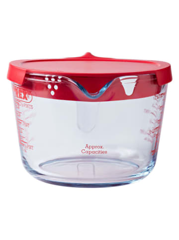 Pyrex Messbecher "Cook & Enjoy" in Transparent/ Rot - 1 l