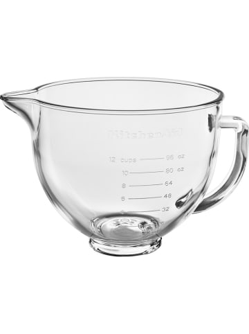 KitchenAid Rührschüssel "5KSM5GB" in Transparent/ Schwarz - 4,7 l